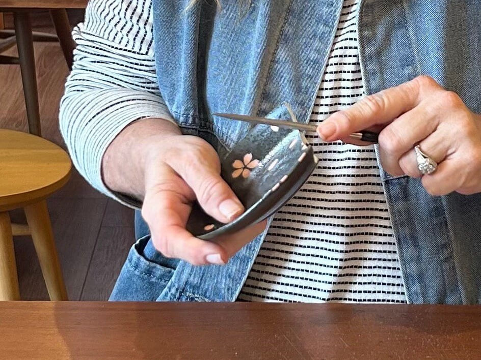 Kintsugi restoration in progress